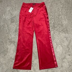 NWT Women’s 7 For All Mankind Wide Leg Velvet Tuxedo Style Pants Size 10